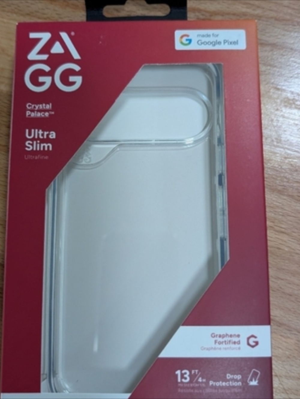 Zagg Ultra Slim Clear Case for Google Pixel 9 Or 9 Pro Transparent